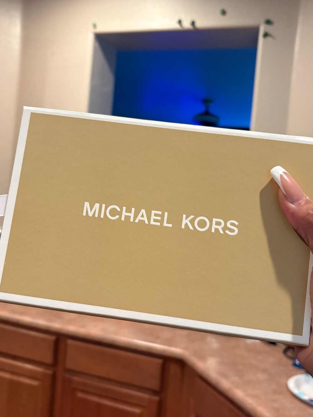 Michael Kors Gold and White Designer Gift Box